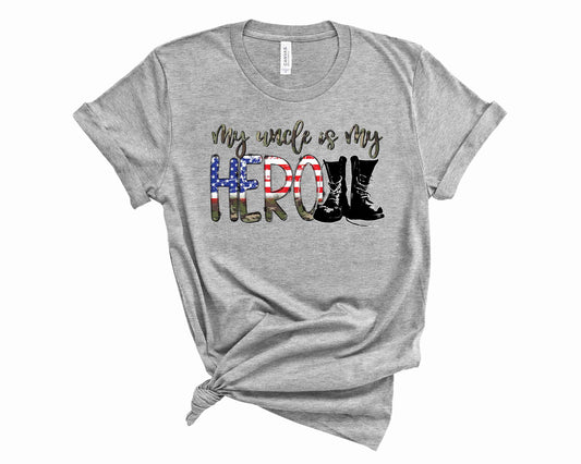 My Uncle is my Hero camo - Graphic Tee